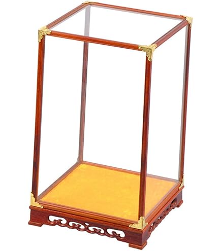 Amazon.com: Amosfun Antique Buddha Display Case with Glass Cover